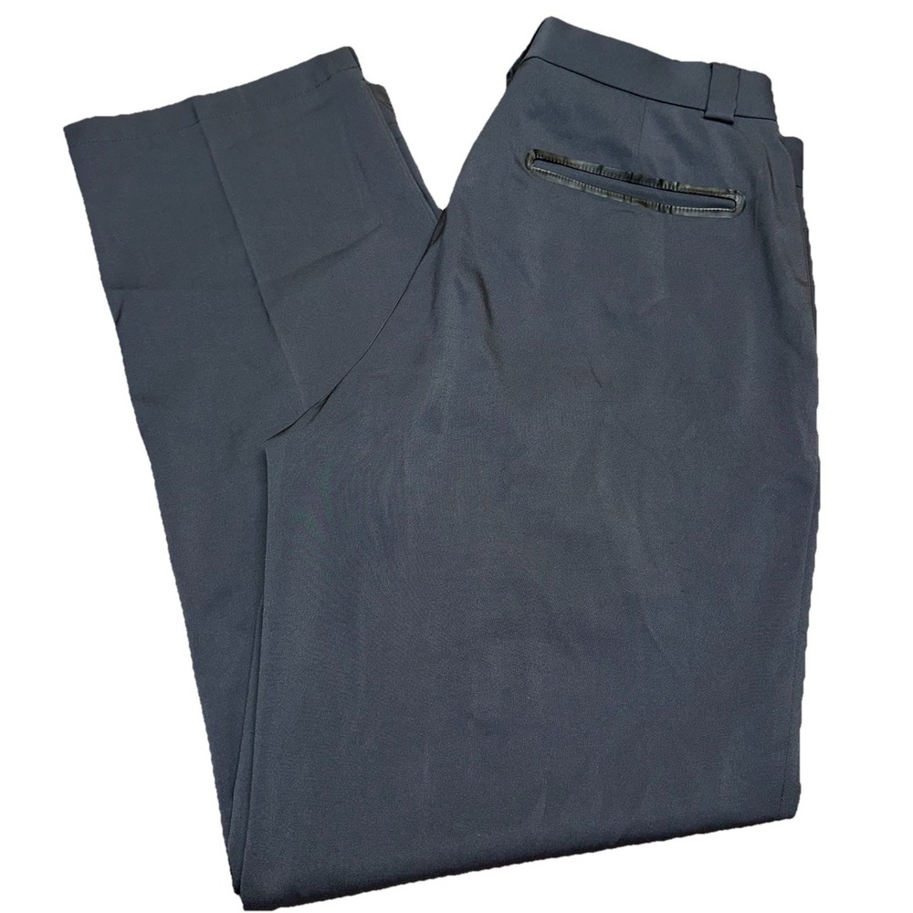 Slazenger Black Chino Straight Leg Golf Pants Lightweight Pockets Men's‎ 32x30